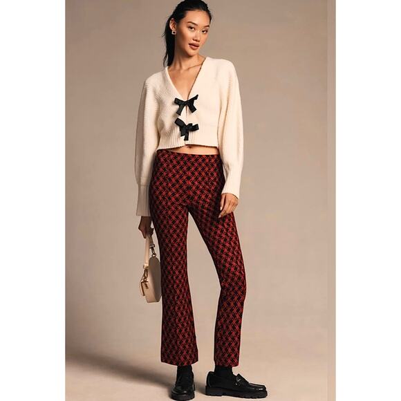 Maeve Red and Black Wide Leg Pants - Picture 2 of 12